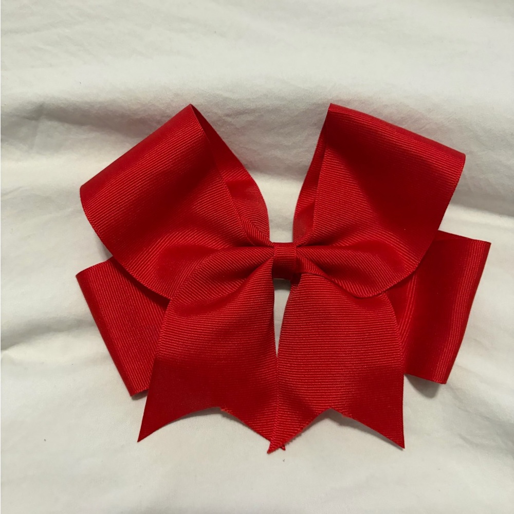 Red Bow Hair Clip for Kids
